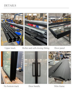 <span class=keywords><strong>Portes</strong></span> coulissantes en verre intérieures <span class=keywords><strong>Bibliothèque</strong></span> à domicile Miroir caché <span class=keywords><strong>Portes</strong></span> coulissantes en aluminium Armoire Cuisine Salon Porte coulissante de balcon - Product Image 3