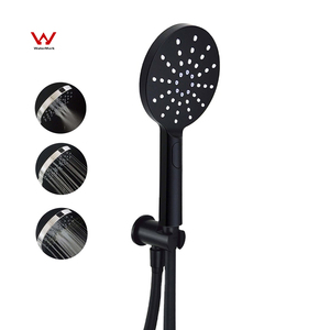 High Quality Watermark Wall Designer Matt Black Modern <strong>Shower</strong> Set With <strong>Hose</strong> - Product Image 1