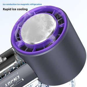 Compra Uno y Lleva Otro, Enfriador de Aire Portátil Blanco, Ventilador Pequeño Blanco, Mini Ventilador Bonito en Inglés, Ventilador de Mano Recargable, Ventilador de Mesa - Product Image 1