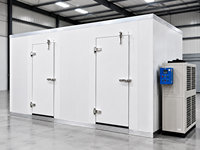 Système complet de chambre froide pour le stockage alimentaire industriel avec panneaux en PU et unité de réfrigération assortie