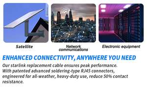 Starlink kablosu staruydu Internet kiti V3 kablo Starlink sürü<span class=keywords><strong>m</strong></span> 3 aksesuarları Starlink nesil 3 optimizasyonu için - Product Image 3
