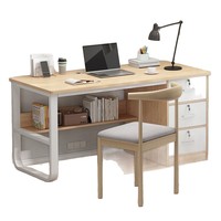 Station de bureau simple et moderne, table et chaise de bureau commerciales, bureau d'ordinateur résistant aux taches HD-0D-10