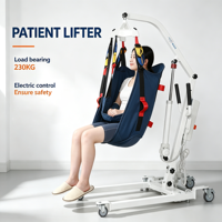 Lève-personne pliable avec logo personnalisé, sangles de fixation remplaçables, fonctionnement silencieux, élévateur médical pour patients