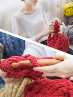 Vente directe d'usine 226g 25m Fil à tricoter super doux et moelleux Fil chenille pour le tricot à la main
