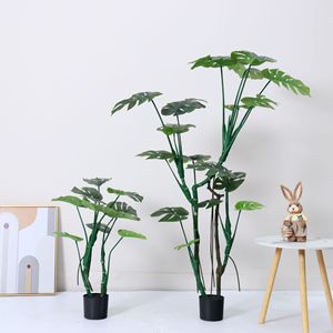 Arbre artificiel Monstera Deliciosa Dream Castle, 100-200 cm, grande décoration intérieure, plante bionique, aménagement paysager - Product Image 2