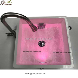 Bồn ngâm chân spa làm đẹp Pronne 2025, màu trắng, có vòi phun/bồn sứ - Product Image 5