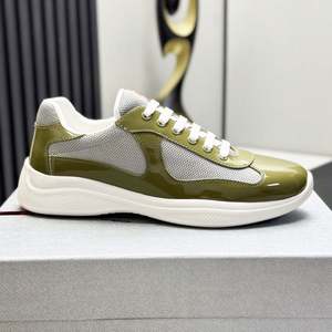 Nouvelles Chaussures de Sport en Cuir et Maille Style Patchwork 2026 - Chaussures Décontractées de Sport Designer American Cup pour Hommes et Femmes - Product Image 5