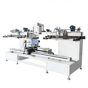 Imprimante sérigraphique automatique bicolore UVLED à 2 stations, contrôlée par PLC, pour bouteilles d'eau de type gallon, 400x600mm - Product Image 4