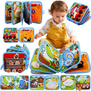 Libro de actividades educativas tempranas y silenciosas para niños pequeños de 1 a 3 años, libro Montessori para desarrollar habilidades motoras finas, regalos de viaje y cumpleaños - Product Image 1