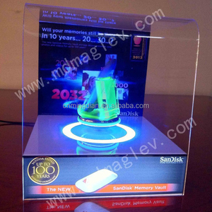 Acrylic Magnetic Levitating Điện Thoại Di Động Hiển Thị Giá, Điện Thoại Nổi Hiển Thị Đứng Magnetic Levitating 3D Logo Hiển Thị - Product Image 3