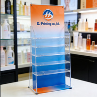 Vitrine de comptoir en acrylique transparent, présentoir lisse en plexiglas avec logo personnalisé imprimé pour magasin