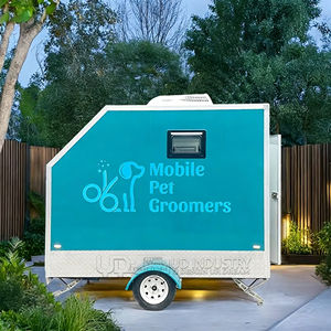 UrDream Éxito de Ventas Remolque de Peluquería Canina Móvil Remolque de Lavado de Perros Multifunción Remolque de Salón de Belleza para Mascotas Móvil para Exteriores - Product Image 1
