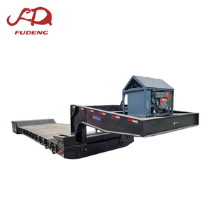 Lanli — remorque hydraulique à col de cygne, appareil amovible, 3 4 axes, 100, 120 tonnes, ultra-léger, transportable, au nigéria - Product Image 1