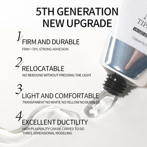 Colle à <span class=keywords><strong>ongles</strong></span> solide AS 20 ml pour <span class=keywords><strong>faux</strong></span> <span class=keywords><strong>ongles</strong></span>, extensions, pointes acryliques transparentes, <span class=keywords><strong>gel</strong></span> solide pour <span class=keywords><strong>ongles</strong></span> pressés - Product Image 2