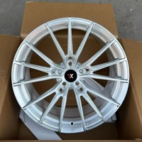 Jantes monobloc forgées VeroX 1 pièce, finition argent brossé, multi-branches, 18-26 pouces, 5x112 5x114.3 5x120 pour BMW Audi Mercedes Tesla