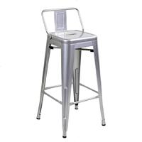 Tabouret en métal au Design industriel moderne, avec repose-dos, chaise empilable, pour Restaurant, café, bar, salle à manger, 16 pièces