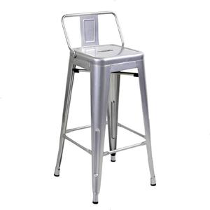 <span class=keywords><strong>Taburetes</strong></span> de diseño Industrial con respaldo, moderna silla apilable para restaurante, cafetería, bar, silla de comedor de metal tolix - Product Image 4
