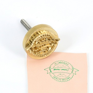 Moule de découpe en cuivre pour fer à souder, pour sceau de cuir, sceau à chaud, marque de commerce et gravure sur cuivre - Product Image 1