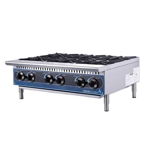 Cocina comercial Cocina Restaurante Cocina Acero inoxidable 6 quemadores Placas calientes - Product Image 1
