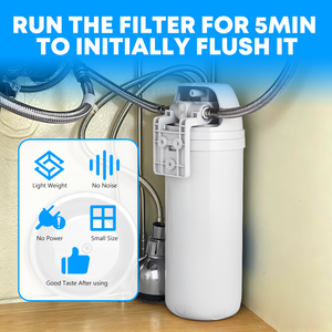 Système de filtration d'eau sous évier 6 étapes, filtration 0,5 micron, charbon actif, 1000 GPD, installation facile, usage domestique - Product Image 5
