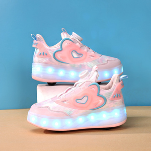Chaussures de sport pour garçons et filles, nouvelle arrivée, LED, <span class=keywords><strong>4</strong></span> <span class=keywords><strong>roues</strong></span>, patins à roulettes, chaussures de sport pour enfants - Product Image 3