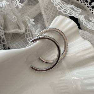 Pendientes de Plata de Ley S925 con Diseño de Rejilla de Diamantes, Estilo Retro Vintage Francés, Lujosos, Sencillos y Modernos - Product Image 5