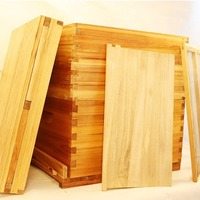 Neue japanische Zedernholz-Wachsbehandelte Doppelwand-Bienenstöcke, ofengetrocknet, für Honigbienen, Imkereikästen, Herkunft China, 3 Monate Garantie