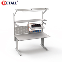 Ligne de tour de détail Esd Table de travail <span class=keywords><strong>Garage</strong></span> Table de travail en métal établi poste de travail de réparation de téléphones portables - Product Image 3