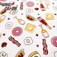KINGCASON Vente en gros de divers tissus en velours ultra doux et confortables avec motifs imprimés de dessins animés pour les marchés brésiliens