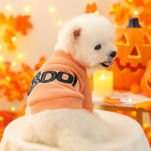 PETCIRCLE Ropa para Mascotas para Otoño e Invierno, Lindos Conjuntos de Cuello Redondo para Cachorros, Camisetas de Cuello Redondo para Halloween - Product Image 1