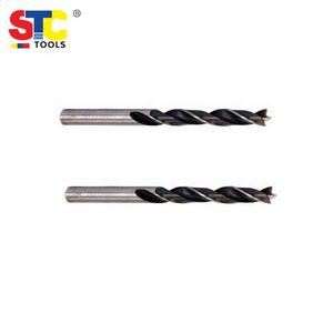 Foret à points pour bois de mer, 4 pièces, mèche à lèvres et étrier, acier au carbone HSS avec broches de cheville, Point central et bouchon de trou de <span class=keywords><strong>menuiserie</strong></span>, perçage torsadé - Product Image 4