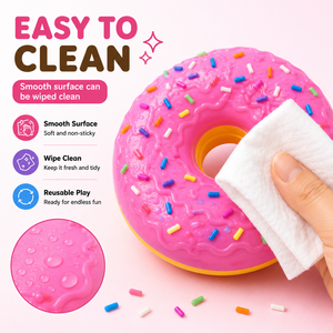 Juguete Blandito de Donut con Chispas de Colores, Juguete Antiestrés de Rebote Lento para Venta al por Mayor - Product Image 5