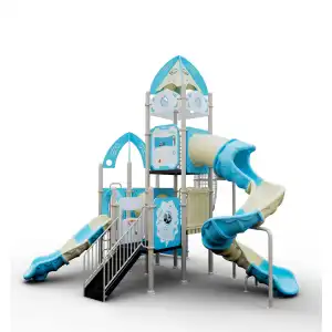 Plastic Slide Set For Kids Playground Outdoor Amusement Equipment Children's Big Toy PE Board Slide For Children