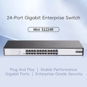 Conmutador Ethernet Gigabit de 24 Puertos H3C Mini S1224R con SNMP y QoS, Capacidad de Conmutación de 48 Gbps - Product Image 1