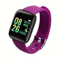 Jam Tangan Pintar 116plus Terbaru 2021 Unisex Olahraga Kebugaran Tahan Air Stopwatch Kompatibel Android IOS Plastik Bercahaya