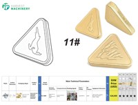 Équipement d'emballage triangulaire de bonbons en feuille d'aluminium, haute efficacité, personnalisable automatiquement