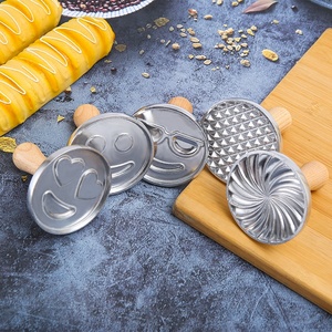 Sellos de galleta de metal con mango de madera DIY Suministros de decoración para hornear Molde de prensa de <span class=keywords><strong>galletas</strong></span> y herramientas - Product Image 5