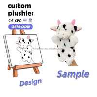 Jouets mignons en peluche, lapins marionnettes à main pour enfants, jeu de rôle éducatif, unisexe, interactif, design personnalisé, jouet en peluche