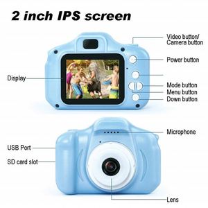 Appareil photo instantané pour enfants X604 avec écran HD 720p, projection, mini caméra de dessin animé, 2600 pixels, double caméra X2 - Product Image 4