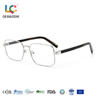 Gafas Ópticas Cuadradas Vintage de Montura Delgada, con Protección Contra Luz Azul, Cómodas para el Trabajo Diario, en Oferta
