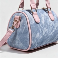 Sacs à main pour femmes en denim, sacs fourre-tout avec poignée contrastée, pochette pour femmes, directement de l'usine