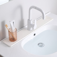 Nouveau Tapis de Séchage Écologique Classique Rectangulaire pour Robinet, Support à Savon, Tapis de Séchage pour Évier, Utilisation sur Table de Cuisine, en Carton
