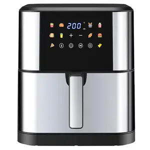 1800W 6L/8.0l Large LED One Touch Screen Air Fryer with Timer & Adjustable Temperature