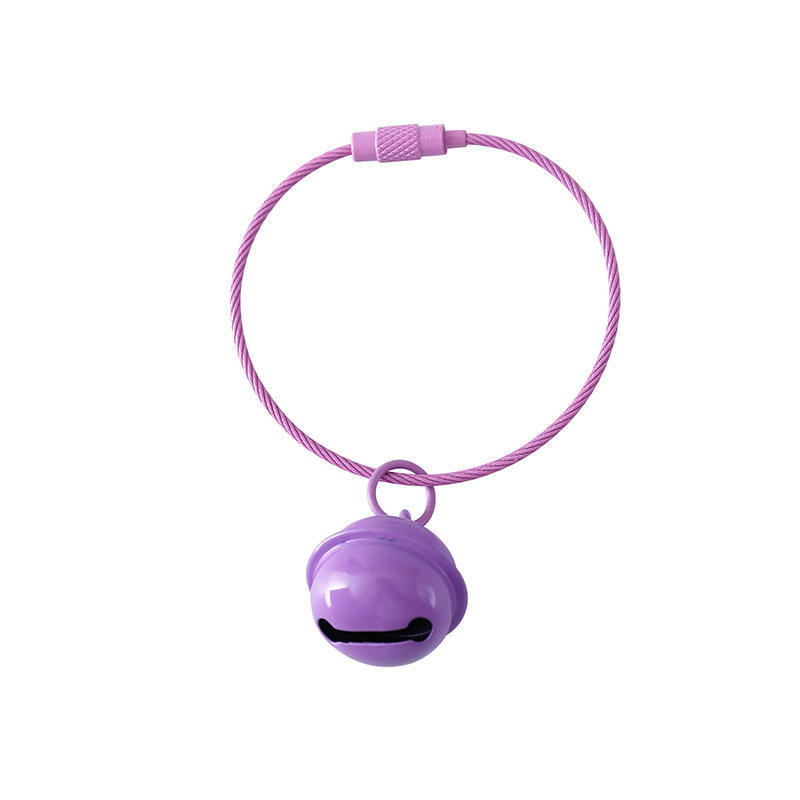 2024 New Design Stainless Steel Keychain Innovative Diy Wire Rope Key Chain Wire Keychain With Colorful Bell