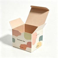 Boîte d'emballage en carton avec logo personnalisé, boîte pliante pour produits de soin de la peau, petite boîte en papier, boîte en papier kraft, boîte cadeau pour rouge à lèvres, crème pour le visage