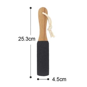 الأعلى مبيعاً أداة العناية بالقدم ورق رملي مزدوج الجانب لإزالة مسمار القدم مزود بيد خشبية - Product Image 2