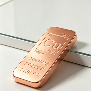 Offre Spéciale : Barre de Cuivre Pur à 99,9 %, 5 Oz, Forme Carrée Solide, Lingot Métallique pour Décoration et Collection - Product Image 2