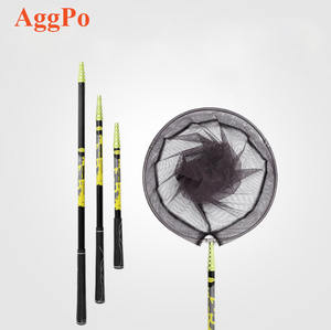 Filet D'atterrissage de pêche avec Poteau Télescopique Poignée Matériau En Nylon Durable de Maille Sûr Poisson Attraper ou Libérant - Product Image 1