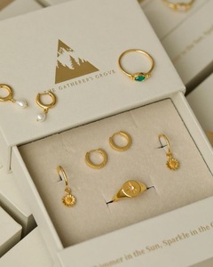 Thanh Lịch Tùy Chỉnh Cứng Nhắc Giấy Trang Sức Hộp Quà Tặng Dập Nổi Miếng Bọt Biển Lót Matt Cán Cho Nhẫn Dây Chuyền-Bán Buôn Sang Trọng - Product Image 2