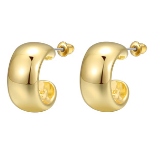 Nuevos Pendientes de Lágrima <span class=keywords><strong>Bottega</strong></span> de Italia, Chapados en Oro de 14/18K, Pendientes <span class=keywords><strong>Bottega</strong></span> de Aleación Hipoalergénica, Pendientes Dorados - Product Image 6